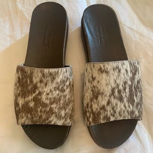 Cowhide sandals